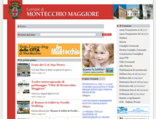 Tablet Screenshot of comune.montecchio-maggiore.vi.it